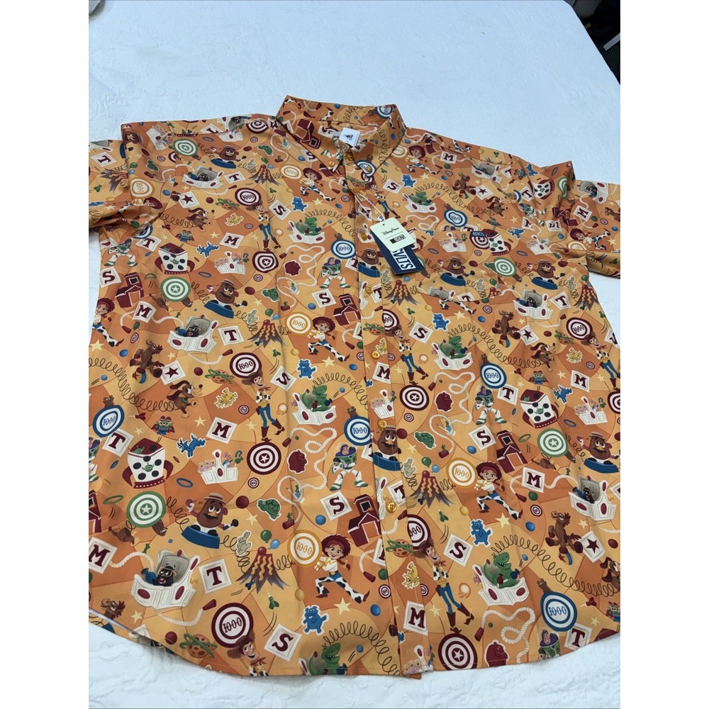 2026 Disney Parks RSVLTS Kunuflex Toy Story Mania Button Up Shirt 3XL Variant